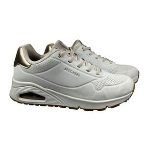 Skechers Uno Stand On Air Women's Sneakers White Rose Gold Size 6.5